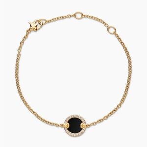 Petite DY Elements Center Station Chain Bracelet in 18K Yellow Gold